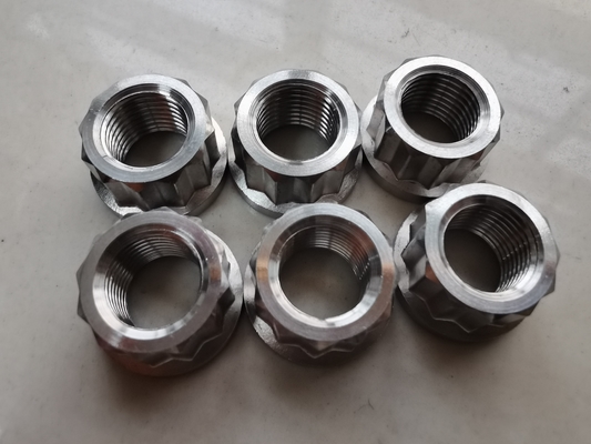 Universal Silber 1/2&quot; -20 Titanium 12 PT Flanschmutter Die ultimative Kombination aus Stärke und Vielseitigkeit in Silber