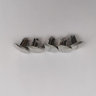 7/16 &quot;Aluminium Viertel Dreh Dzus mit 1&quot; Großkopf x.500 Sprint Auto Silber für Universal-Auto-Fitment