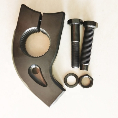 OE NO. N/M Schwarz PVD Titanium Torsion Stop 1 3/4&quot; Split Sprint Car mit Universal Pinch Bullet Bolt 3/8&quot;-24X1.35&quot; und 1-1/8&quot; Spline