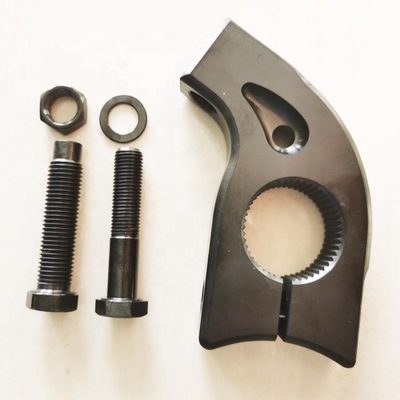 OE NO. N/M Schwarz PVD Titanium Torsion Stop 1 3/4&quot; Split Sprint Car mit Universal Pinch Bullet Bolt 3/8&quot;-24X1.35&quot; und 1-1/8&quot; Spline
