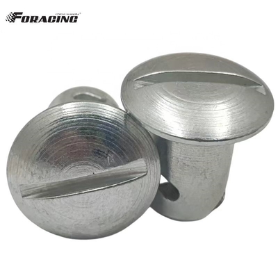 Stahl Quarter Turn Dzus Kuppel Kopfknöpfe für Sprint Auto Maxim Eagle Winters 7/16 &quot;x.500&quot; Silber für Ihre Reparaturbedürfnisse