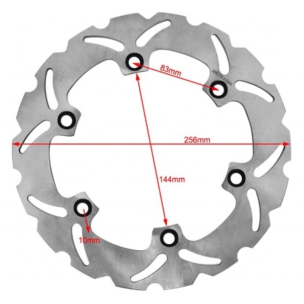 Titanium 256MM Bremsscheibenrotor Ersatz speziell für Honda XLV VARADERO 1000 XLV VARADERO ABS 1000 Motorradteile entwickelt