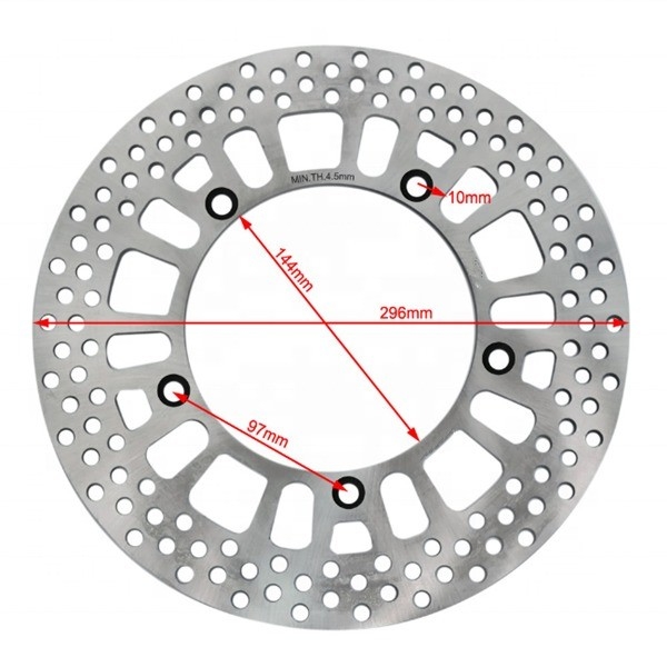Edelstahl 296MM Rundes Frontbremsscheibenrotor für HONDA STEED 400 600 VT C SHADOW 600 Perfektes Fit und Leistung