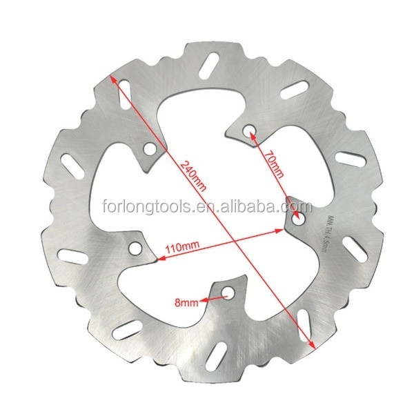240 mm Edelstahl Motorradscheibenbremse für BMW G 650 X Moto 650 Fest- und Festigkeitsloch 5 Dicke 4,5 mm