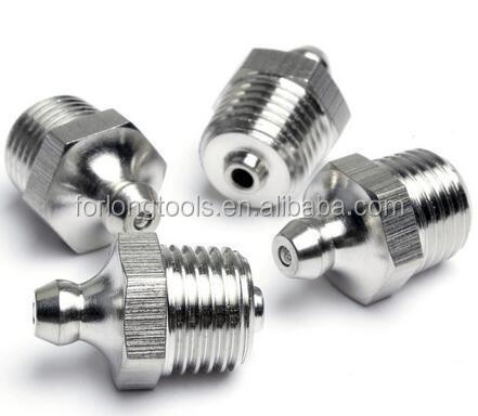 Bohrhals und Knopfverbindung 1/4&quot;-19 BSP Edelstahl Gerade Fett Fitting Kappe mit runden Flachkopf Code