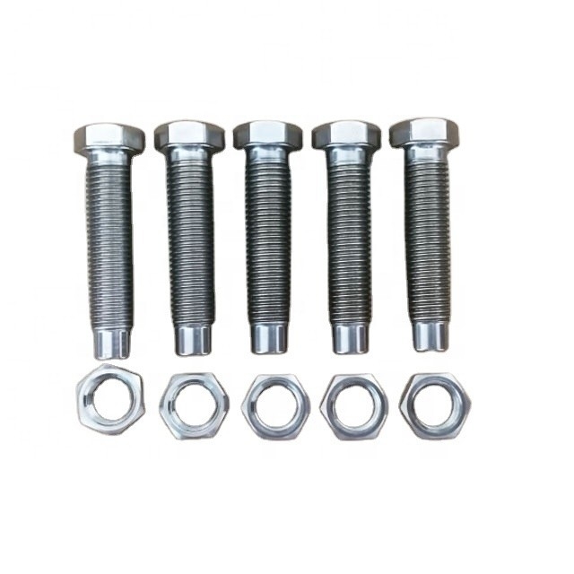 DIN Standard und Titanium Schraube 7/16 &quot;-20 mit 9/16&quot; Hex-Nuss für 1-1/8&quot; Torsion Stop natürliche Oberfläche