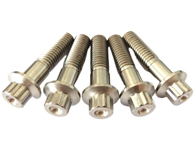 Universelles Jahr 2021 M8X32mm Farbiges Titan 12-Punkte-Flangen-Kopfschrauben für eine überlegene Leistung
