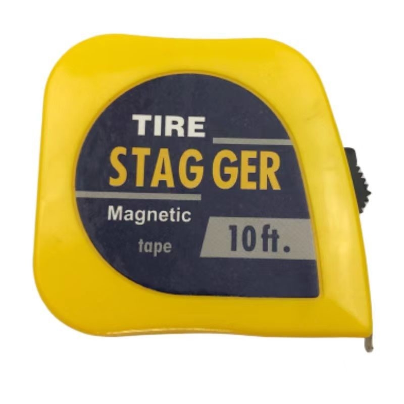 Gelb 10 Fuß Magnetischer Rennreifen Stagger Band Maße 1/4 &quot; Breite der Klinge für Präzisionsmessungen in Imperial Inch