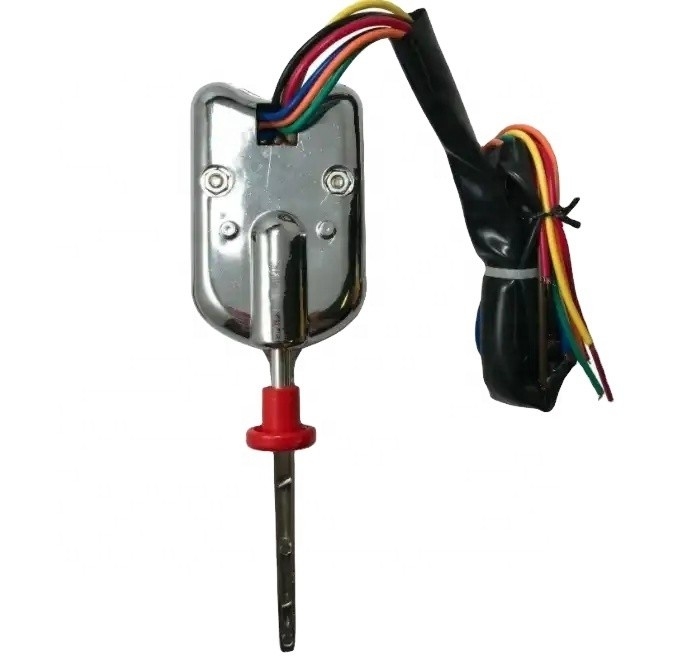 OEM Standard Größe Universal Straße Chrome Spalte Mount Drehsignal Schalter mit Gefahrenknopf und Dimmer Hebel einfach zu installieren