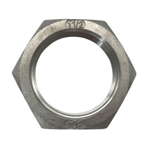 GB-Standard 5/8-18 Titanium Hex Jam Nuts für Heim Joint Rod End Dünne Nuss Sechskontur natürliche Oberfläche Kaiser Inch Titan