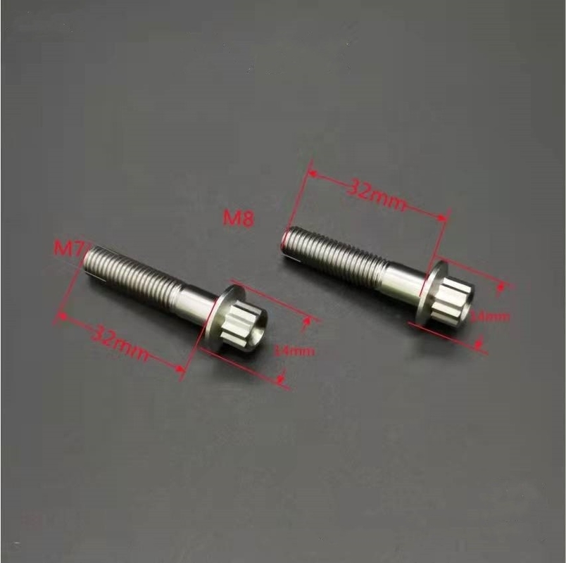 ISO-Standard ZINK Veredelung Stahl und Titan Gr5 12 PT BBS Split Rim Bolzen M7 x 32mm M8*32mm für Automobilanwendungen