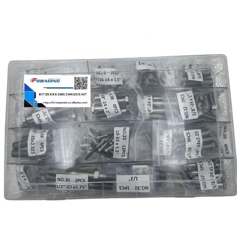 Universal Fitment Sprint Car Chassis Kit Schnellwechsel Hinter- und Hinterfederung mit Titanium One Nut Racing Bolt Set