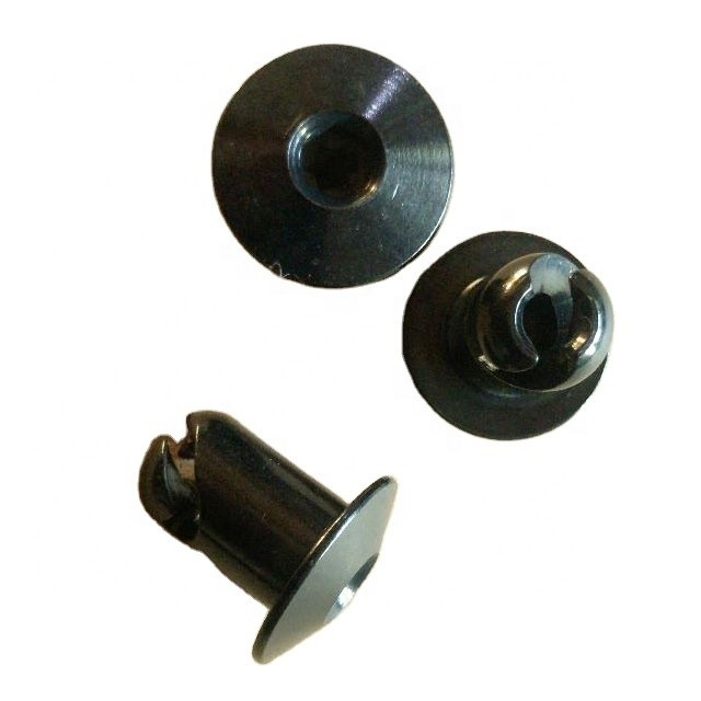 Universal-Auto-Fitment Maßgeschneidertes Aluminium Dzus Allen Kopf Knopf Viertel Dreh Schließfäden 7/16 &quot;.500 Schwarz bei erschwinglichen
