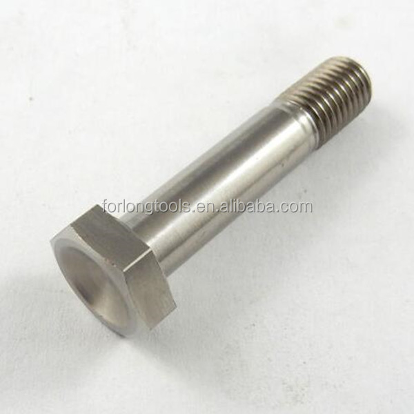 DIN Standard GR5 Titanium Hex Head Bolt 1/2&quot;-20 x 4.5&quot; Stutzgraben mit natürlicher Oberfläche 6AL-4V Titanlegierung
