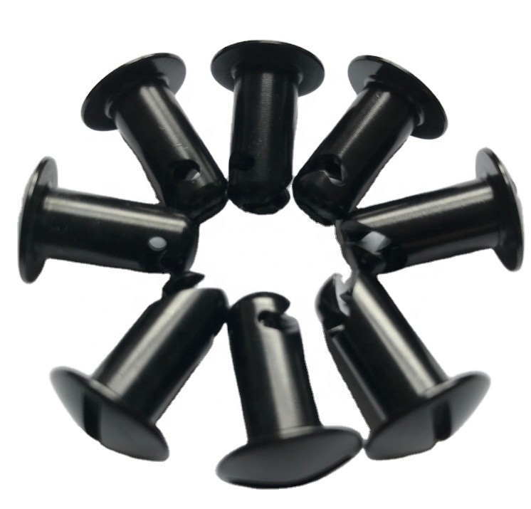 Universal Schwarzes Aluminium 5/16&quot; * 0,500&quot; Schnelle Vierteldreh-Dzus-Befestigungen mit glatten Kuppelkopfknöpfen/Studs und langlebigem Griff