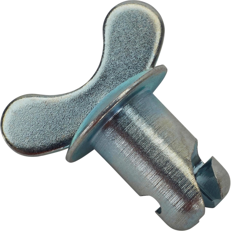 Verbessern Sie das Befestigungssystem Ihres Sprint-Autos mit Silber 5/16 &quot;x.500&quot; Stahl Dzus Dome Schmetterlingskopfknöpfe und Griff