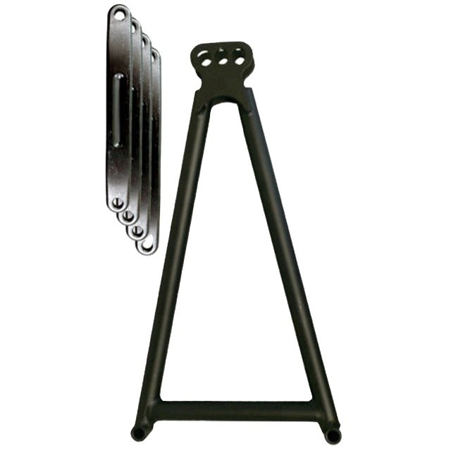 13-5/8 &quot;Schwarze Jacobs Leiter-Kit aus langlebigen Chromoly 4130 für die universelle Anpassung in Sprint-Autos und langlebigen Bau