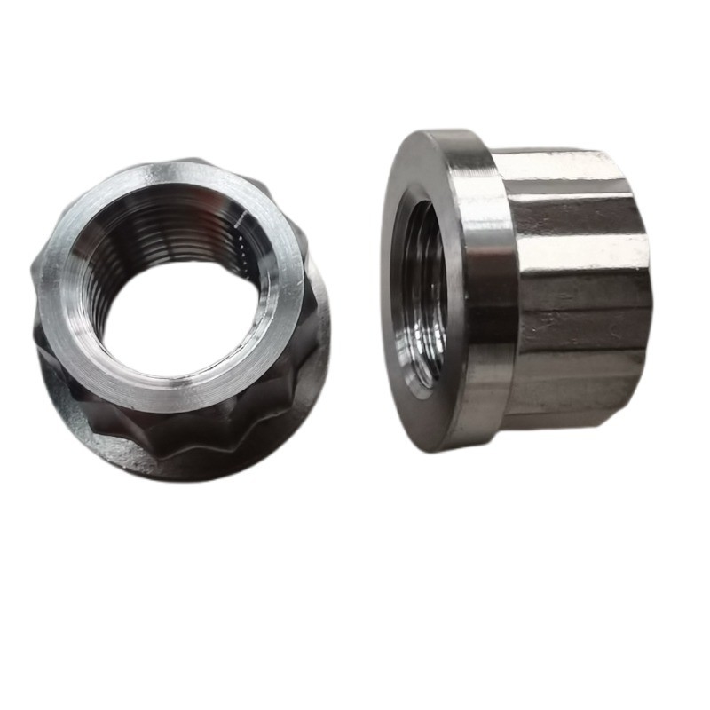 Universal Silber 1/2&quot; -20 Titanium 12 PT Flanschmutter Die ultimative Kombination aus Stärke und Vielseitigkeit in Silber